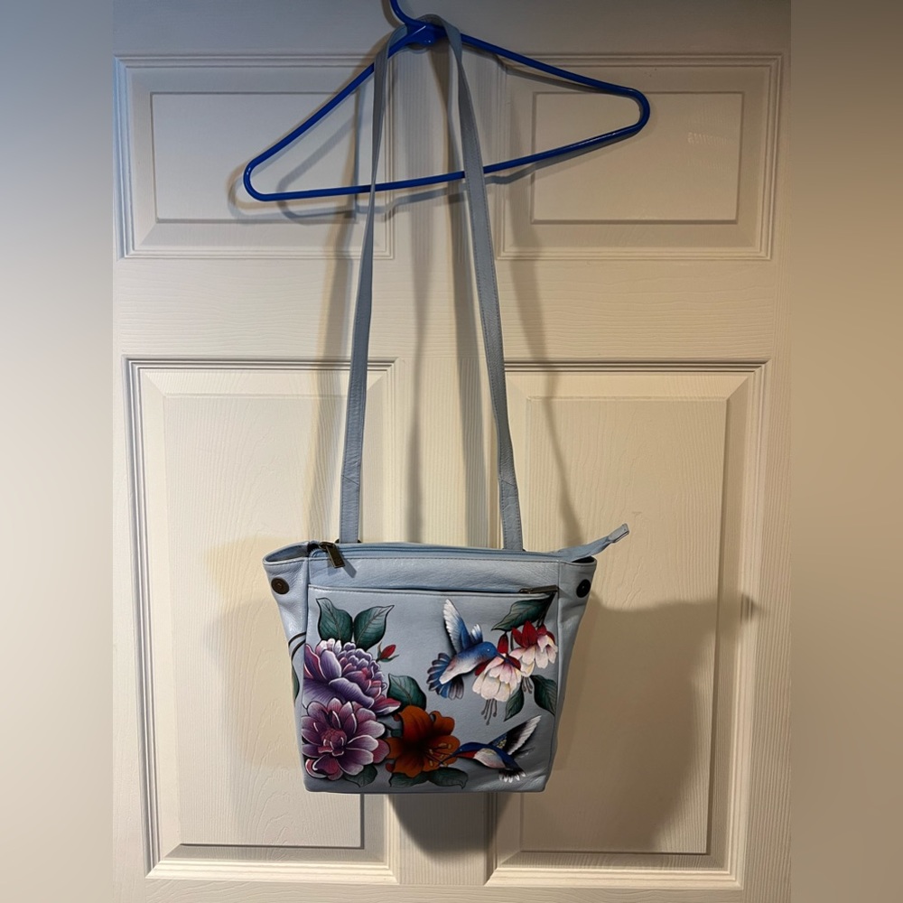 Anuschka Backpack purse - leather / handpainted
